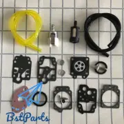 Replace HONDA GX35 Air Fuel Filter, Carby Kit, Primer Bulb, Fuel Line, Grommet