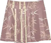 [FRODOTGV] Rose Gold Trees Athletic Skirt Girls with Shorts Skorts for Little Girl Pleated Skirt for Kids
