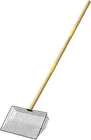 Chicken droppings shovel, high-performance side rake, daily maintenance shovel, efficient tool for removing poultry waste with wooden handle, long range design for cleaning