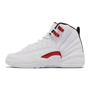 Nike 籃球鞋 Air Jordan 12 Retro 女鞋 經典款 喬丹12代 復刻 皮革 大童 白 紅 153265-106