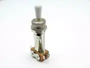 3 way Toggle Switch - Nickle Long Frame - for Les Paul® -White Switch Tip