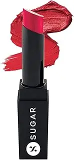 SUGAR Cosmetics It's A-Pout Time! Vivid Lipstick 05 That '70s Red (Red), Long Lasting Creamy Matte Lipstick For All Complexions, 3.5 g