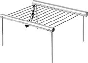 B Baosity Folding Campfire Grill Gas BBQ Grill Grate for Hiking Fishing Adventures
