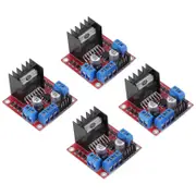 4pcs L298n Motor Driver Controller Board Module Dc Dual H-bridge For Smart Car Power R3 red blue black