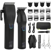 Professional Hair Clipper Trimmer Set For Men Cordless Beard Trimmer Hair Cutter Hair Cutting Machine Barber Haircut Grooming