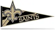 Rico Industries NFL Football New Orleans Saints Soft Felt Pennant - EZ to Hang - Home Décor (Game Room, Man Cave, Bed Room)