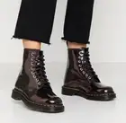 Size EU36/US5 -Dr Martens 1460 Purple Sparkle Leather Boots High 8 Eye -25562500