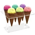Display Stand Space Saving Freestanding 6 Holes Sushi Waffle Snacks Cupcake