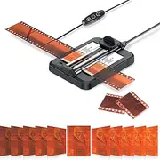 Slide Film Cutter for 35mm and 120 Medium Format Negatives, Negative Film Cutter with Built in 11 Levels Adjustable LED Backlit