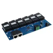 Gigabit Ethernet Switches Ethernet Fiber 6 Port 2 RJ45 to 6SC PCBA Board