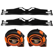 Wheel Alignment Tool - Stainless Steel Car Alignment Tool Kit With Measuring Tape | Toe Alignments Tools Plate 2 Pieces, Wheel Alignments Tools Includes Two 5m Metal Tapes