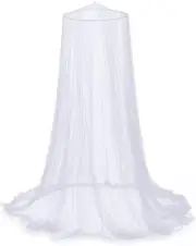 Mosquito Bed Net, White Dome Mosquito Mesh Net Universal for Single Double Bed