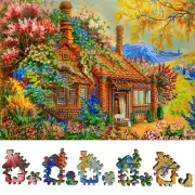 Wooden Jigsaw Puzzle for Adults by FoxSmartBox - 329 Pieces - Edge of the Wood