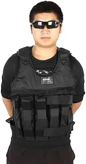 Max Loading 50Kg Adjustable Weighted Vest Weight Jacket Exercise Boxing Training Waistcoat Invisible Weightloading Sand Clothing (Empty)