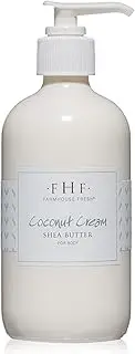 FarmHouse Fresh Coconut Cream Shea Butter for Body, Coconut Cream, 8 fl. oz.