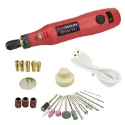 10W Hobby Craft Mini Drill Grinder Rotary Tool Set Modeling Polishing5173