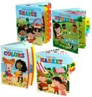A Day at the Beach, Fair Market & Park Hardcover Tabbed Board Books 4 Varieties!