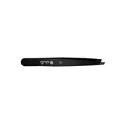 Caronlab Grip Slanted Tip Tweezer B1 (Matte Black) Eyebrow Hair Removal