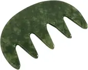 HOODANCOS Jade Massage Comb Tool Natural Jade Scalp Massager for Relaxation Comfort Durable Body Massager for Home Travel present for Family Friends
