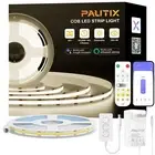 PAUTIX COB LED Strip Light 32.8ft/10m 4800LEDs Nature White 4000K,CRI93+ Supe...