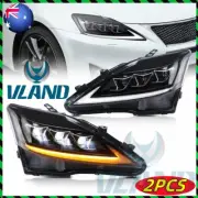 VLAND For 2006-2012 Lexus IS250 IS350 IS F Headlights LED Sequential Indicators (for: Lexus)