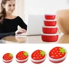 Strawberry Shape Fruit Box Bento Box Lunch Box Food Containers for Kids