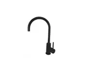 Vellano Murcia Gooseneck Pin Lever Sink Mixer Black