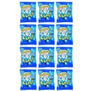 12x WarHeads Sour Sweet Fruity Cubes Blue Raspberry Chewy Candy Gummy - 12 Pack