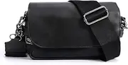 [MEISEY] Men's Leather Shoulder Crossbody Bag, Daytime Small Wallet Backpack, Anti-theft Travel Chest Bag with