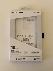 NIB Tech21 Pure Clear Hard Case Cover for Samsung Galaxy S9+ PLUS - Clear