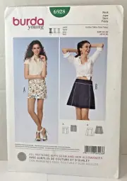 Burda 6928 Misses Mini Skirts Young Sewing Pattern Sizes 6-20 Plus