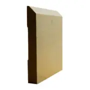 EWBB15 Beveled Edge 5-1/4" Tall Baseboard Moulding, 11/16" x 5-1/4" Unfinished S