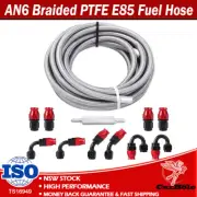 6 Meters AN6 6AN PTFE E85 20 Feet Oil Gas Line Fuel Hose + End Fittings Kit Tool (for: Toyota)