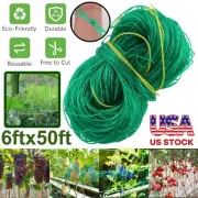 Heavy Duty Plant Trellis Netting Grow Net for Beans Tomatoes Peas Pumpkin 6x50ft