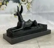 Egyptian Bronze Anubis Egypt Dog Collectible Bronze Sculpture Statue Figure Sale