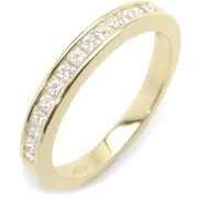 1 ct. tw. Channel Set Princess Diamond Semi-Eternity Band Ring 14K Yellow Gold