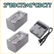 2*7.2V BDC72 Li-ion Battery For GM52 IM52 Total Station Rechargeable W/ 1*CDC77