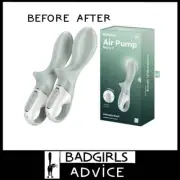 Satisfyer Air Pump Booty 3 - Inflating Rabbit Usb 12 Speeds Silicone Grey