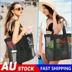 Mesh Beach Bag Women Waterproof Beach Tote Bags with 9 Pocket Outdoor Vacation