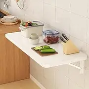 Wall Mounted Fold Down Table Floating Wall Desk for Small Spaces Portable Foldable Work Table Multi-Function Small Fold Down Kitchen Table(80x30cm/32x12in)