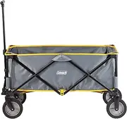 Coleman Portable Folding Utility Wagon with 5 Cubic Feet of Space & Reinforced Bottom, Great for Camping, Groceries, Home Projects, or Going to the Park & Beach, Supports up to 150lbs