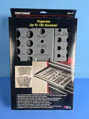NOS Craftsman Socket Organizer Set 65172 6 Trays 195 Sockets 36 Riser Pins USA