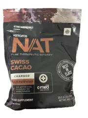 Pruvit Keto OS NAT Ketones - Swiss Cacao CHARGED - 20 Pk Free Shipping.