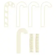 Santa's Workshop Light Chipboard 3D Base 6"X8"-Cane