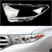 Car Headlight Cover Compatible for Toyota Highlander 2012 2013 2014 Headlamp Lampshade Lampcover Head Lamp Light Covers Glass Lens Shell(Left)