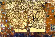 Art Klimt Mural Ceramic Tree of Life Home Backsplash Tile #468