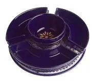 Temp-tations(R) 9-Piece Ceramic Chip-N- Dip Set on Decorative Lazy Suzan-NIB