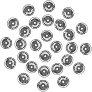 SHOWERORO 50 Pcs Music Instrument Drum Cymbal Jazz Drum Crash Cymbal Stainless Steel Silver