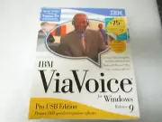 IBM ViaVoice for Windows Release 9 Pro USB Edition Speech Recognition - Sealed