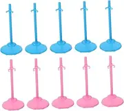 Vaguelly Elegant 20pcs Doll Bracket Sturdy Plastic Doll Holder Rack for Boys and Girls